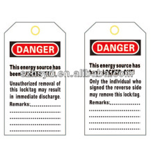 Etiquetas de bloqueo de PVC BD-8611